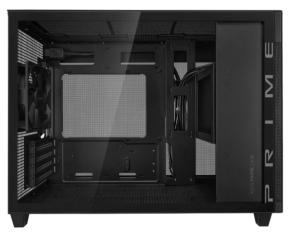 Asus Prime AP201 TG MicroATX Case - Black 4