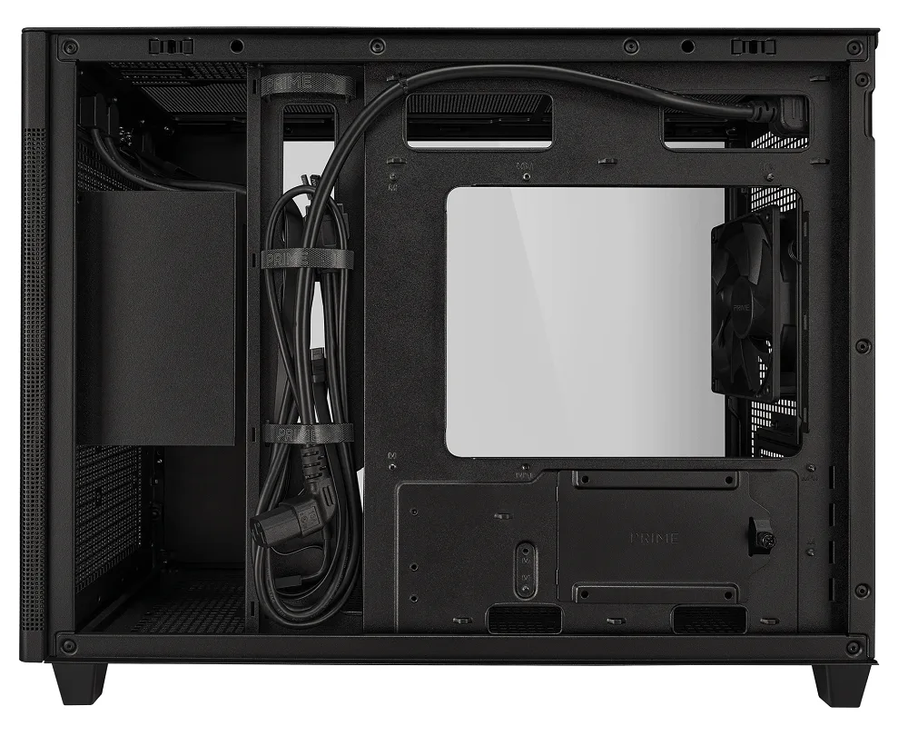 Asus Prime AP201 TG MicroATX Case - Black 5