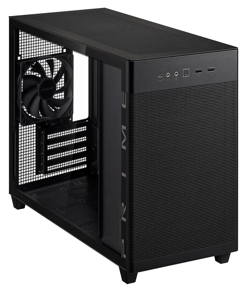 Asus Prime AP201 TG MicroATX Case - Black 9