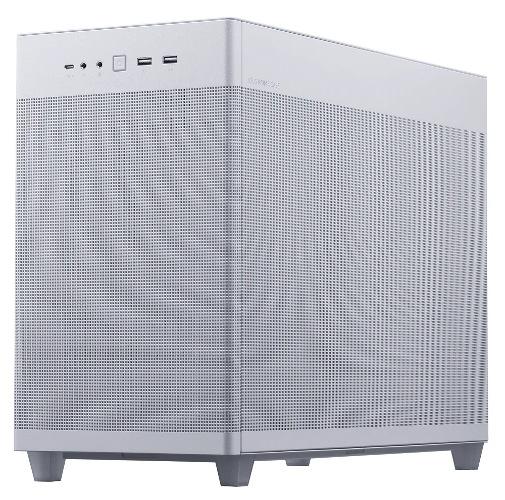 Asus Prime AP201 TG MicroATX Case - White 7