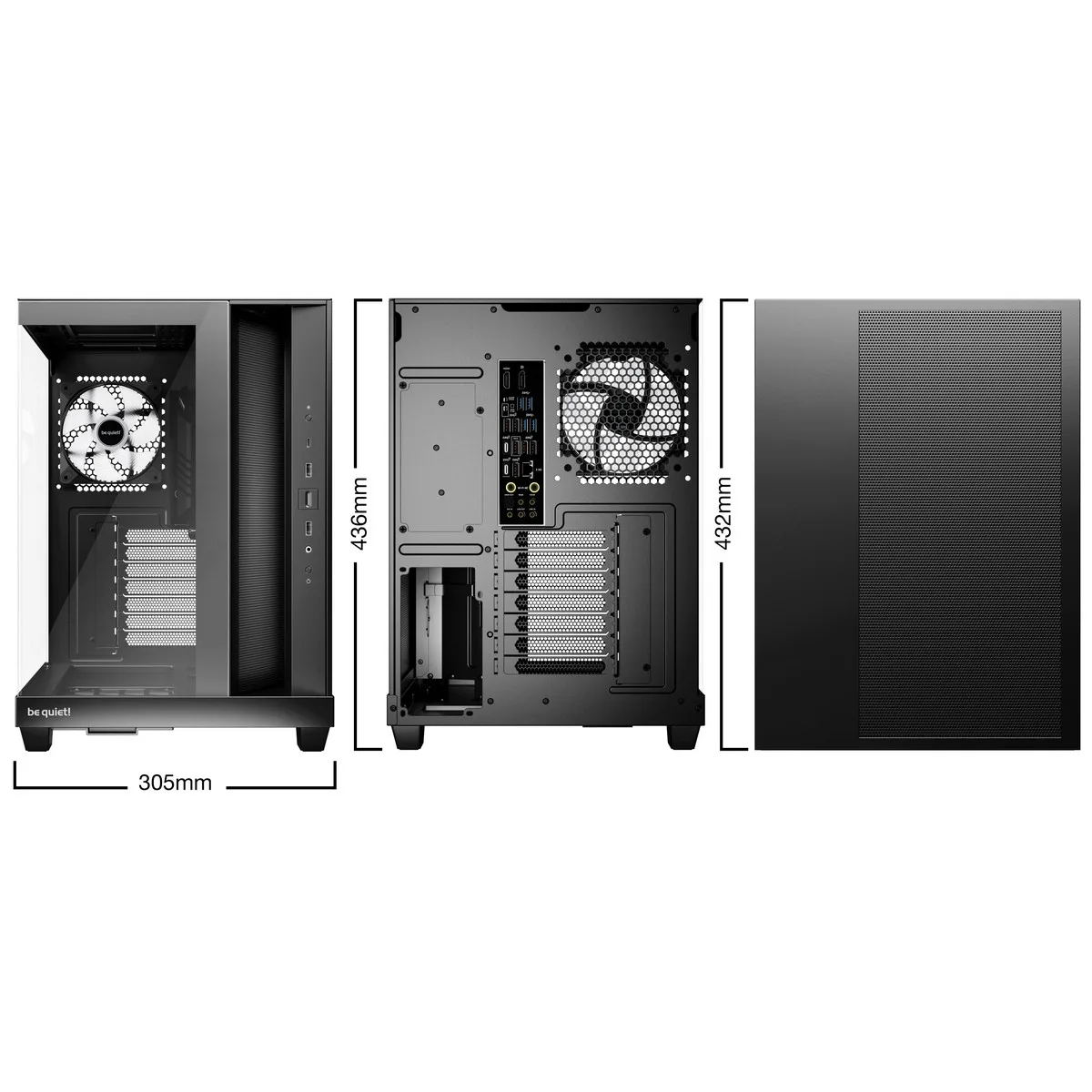 be quiet Light Base 500 LX ARGB Midi Tower Case - Black 2