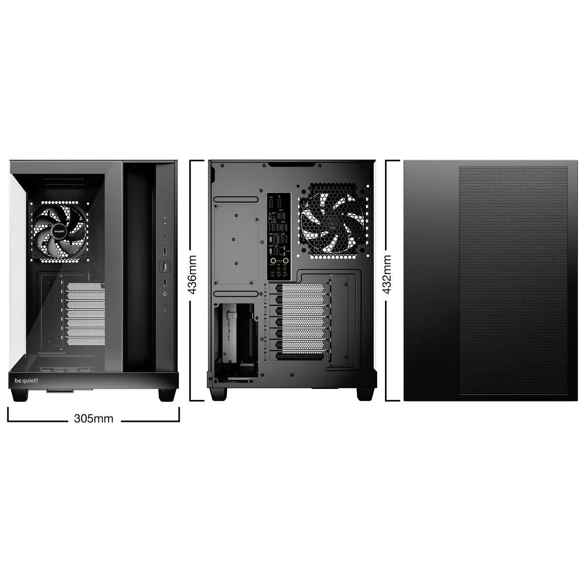 be quiet Light Base 500 Midi Tower Case - Black 2