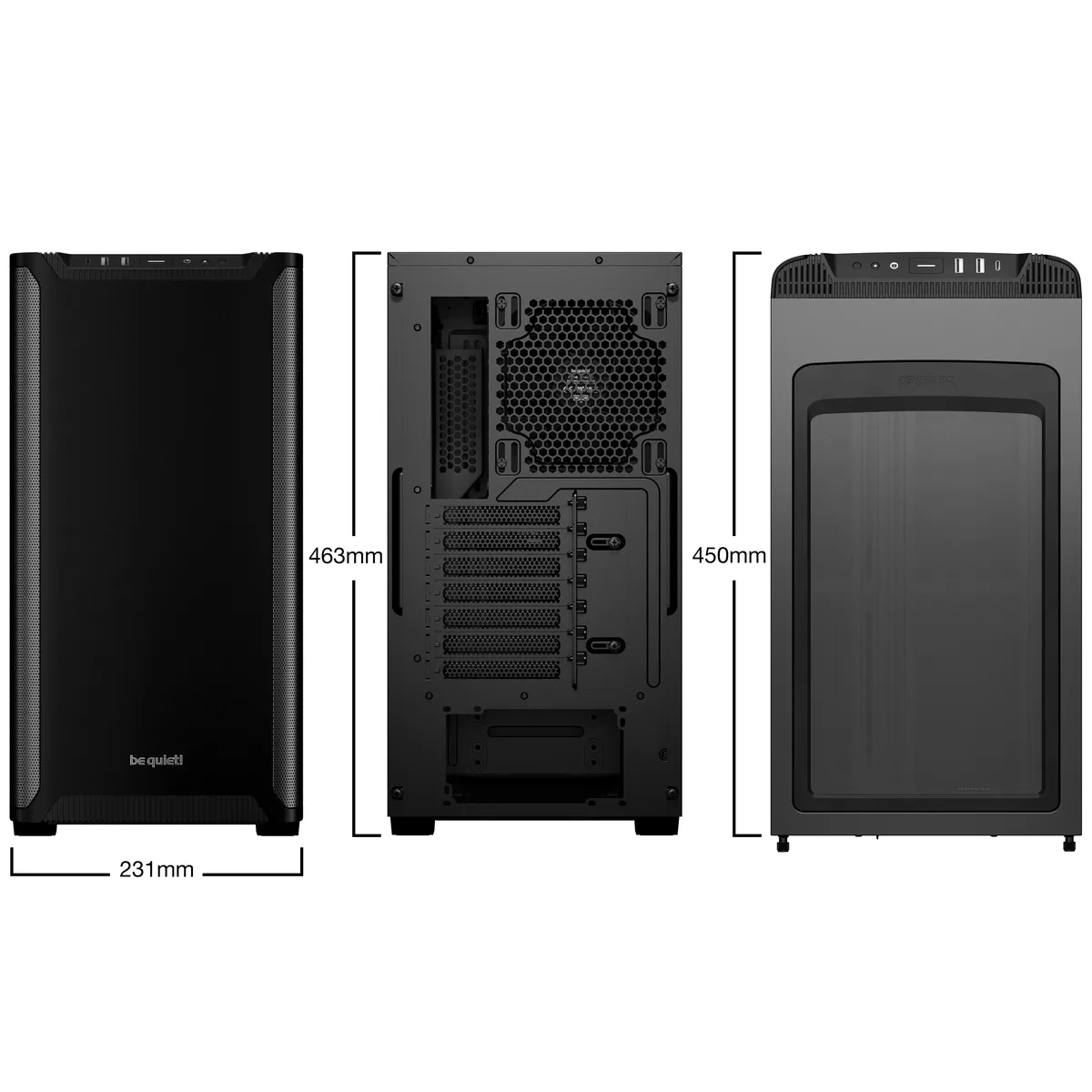 be quiet! PURE BASE 501 Mid Tower Case - Black 3