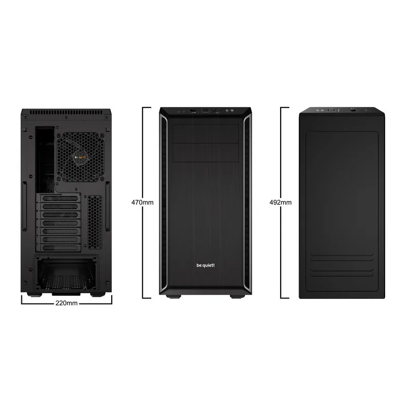 be quiet Pure Base 600 Midi Tower Case - Silver 2