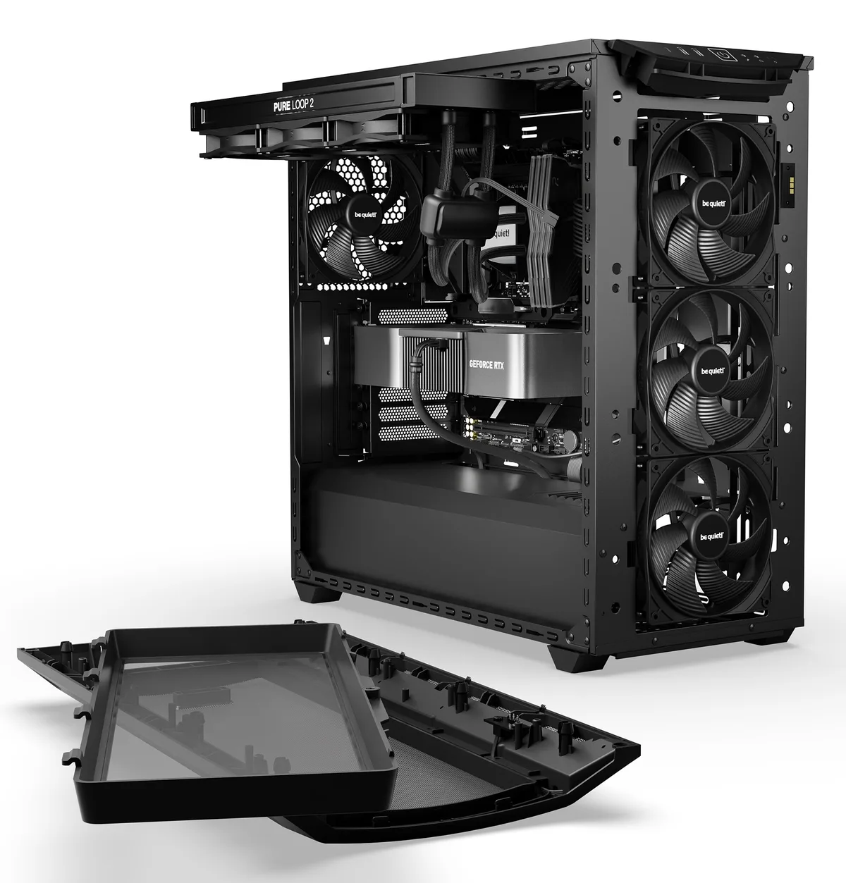 be quiet! Shadow Base 800 DX Tempered Glass Black PC Gaming Case 8