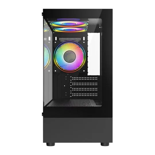 CIT Celsius Black MicroATX PC Gaming Case 3