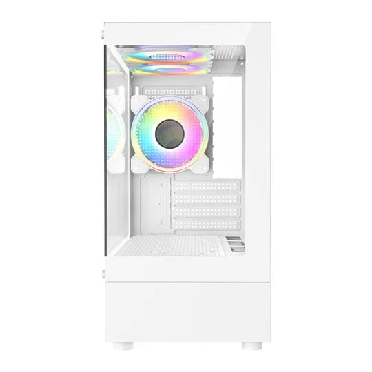 CIT Celsius White MicroATX PC Gaming Case 3