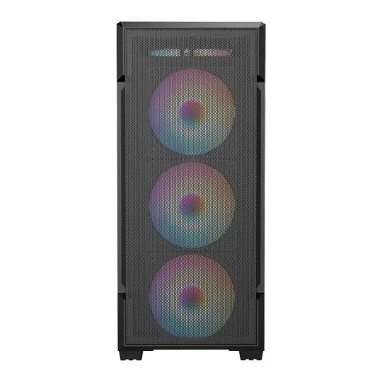 CiT Crossfire Mesh Black Mid Tower PC Gaming Case 3