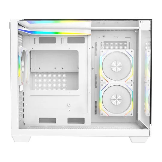 CIT Eclipse White MicroATX PC Gaming Case 2