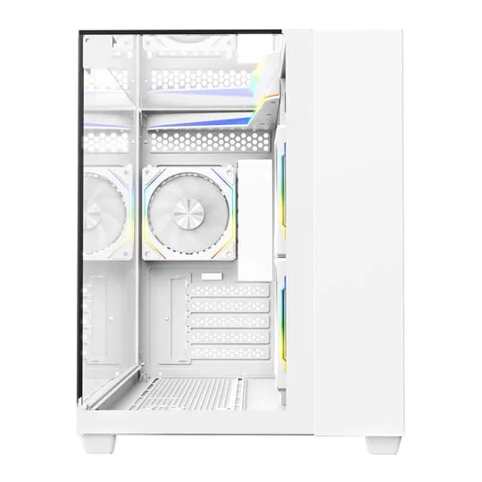 CIT Eclipse White MicroATX PC Gaming Case 3