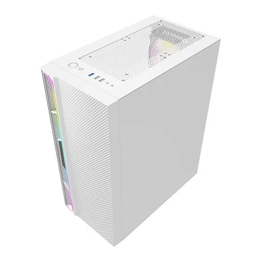 CiT Galaxy Mid-Tower Windowed White PC Gaming Case 4