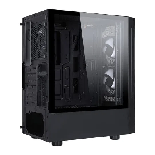 CiT Impact Black Mid Tower PC Gaming Case 2