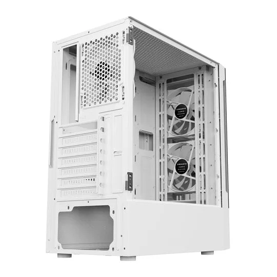 CiT Impact White Mid Tower PC Gaming Case 4