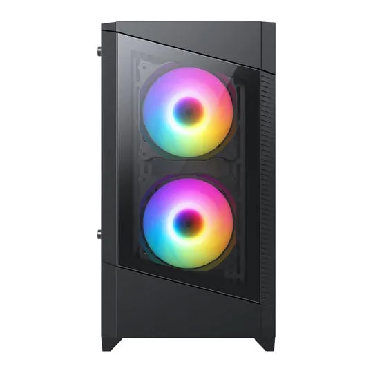 CiT Level 1 Black Tempered Glass MicroATX Case 3