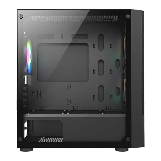 CiT Meta MicroATX Tower Tempered Glass PC Gaming Case 2