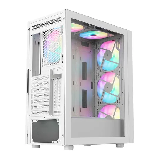 CiT Phantom XL White Mid Tower E-ATX PC Gaming Case 4