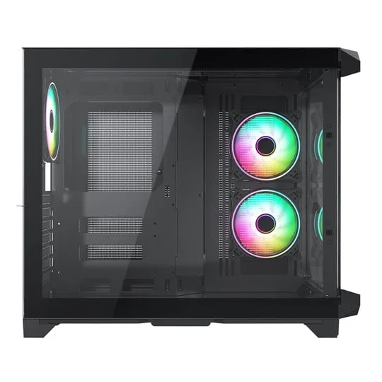 CiT Pro Android X Black Windowed Gaming Cube Case 2