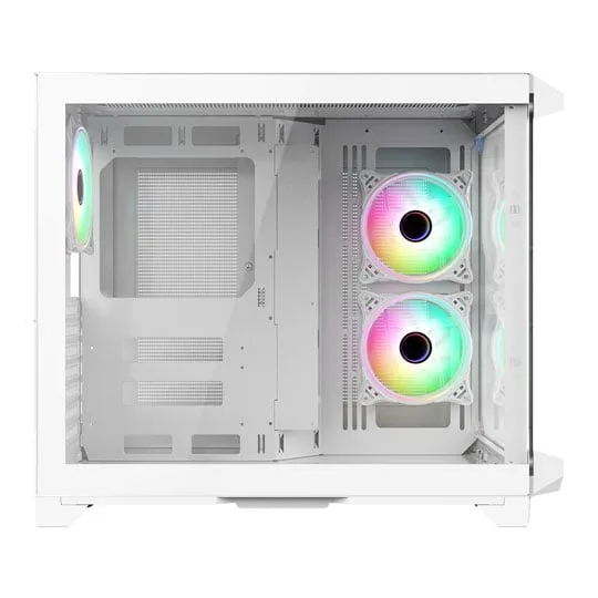 CiT Pro Android X White Windowed Gaming Cube Case 2