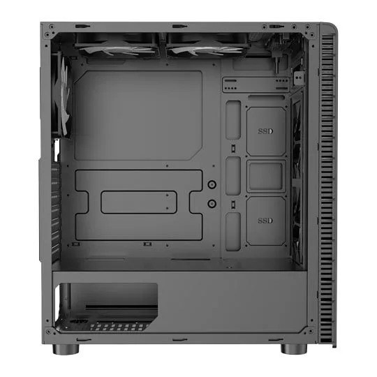 CiT Raider Black Mid Tower PC Gaming Case 2