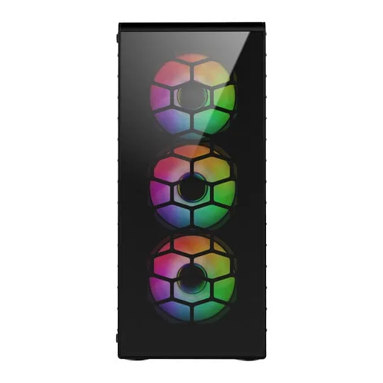 CiT Raider Black Mid Tower PC Gaming Case 3