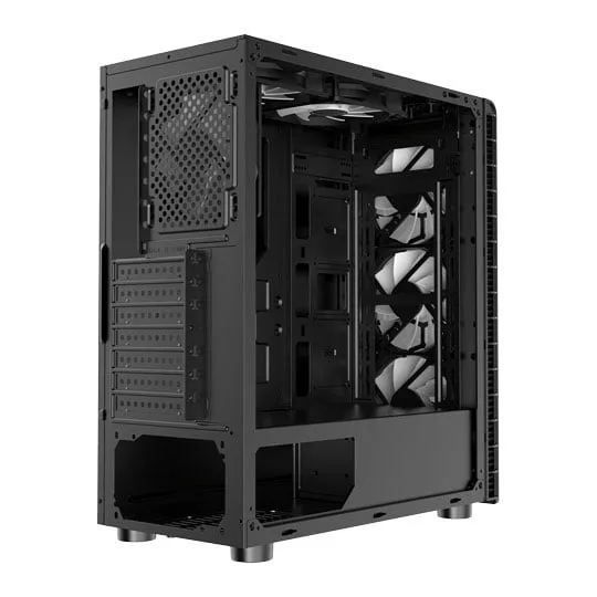CiT Raider Black Mid Tower PC Gaming Case 4