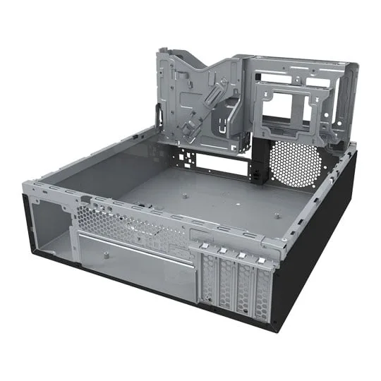 CiT S506 Tower or Desktop micro-ATX/ITX Case - Black 2