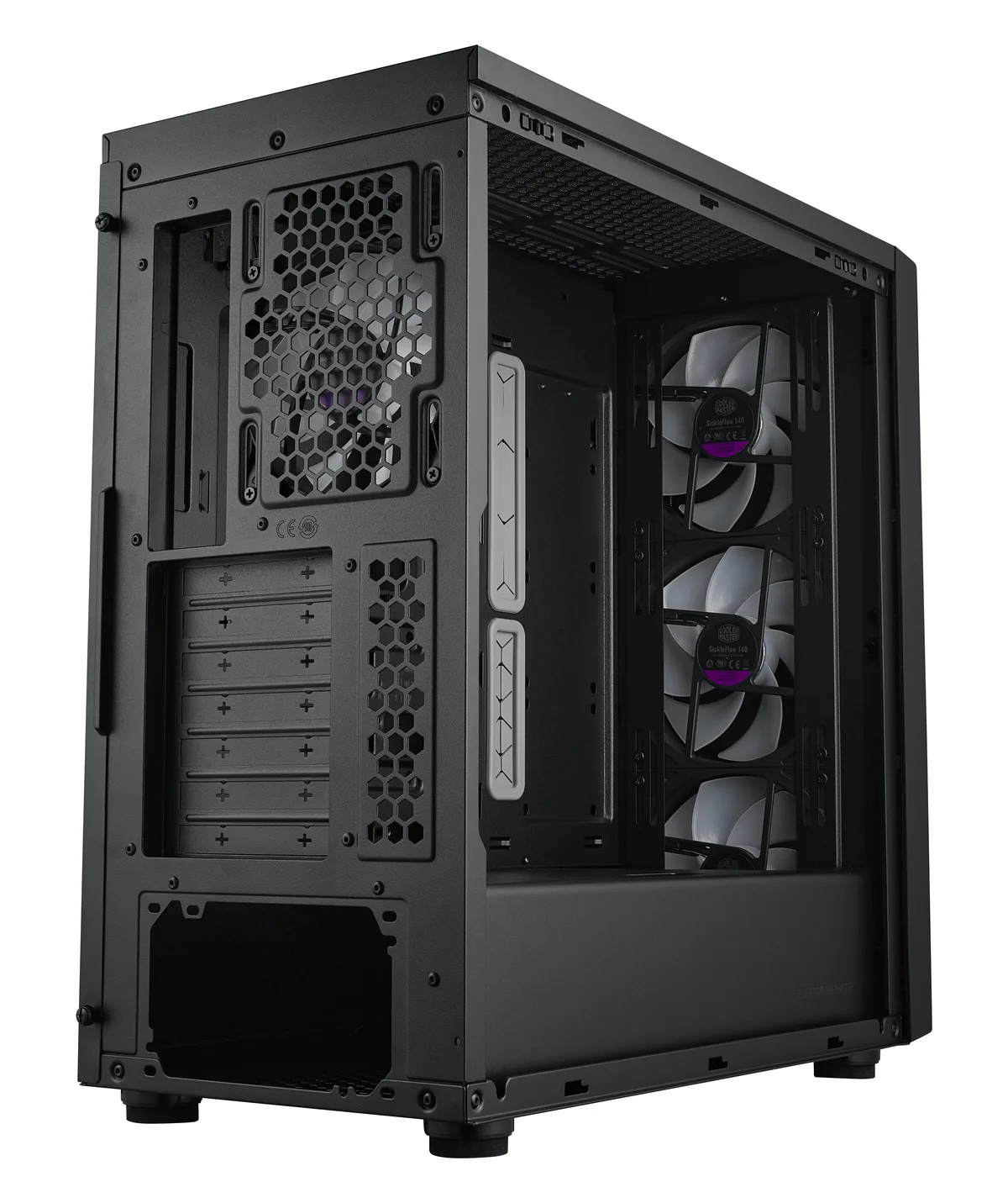 Cooler Master MasterBox 600 Mid Tower ATX Case - Black 8