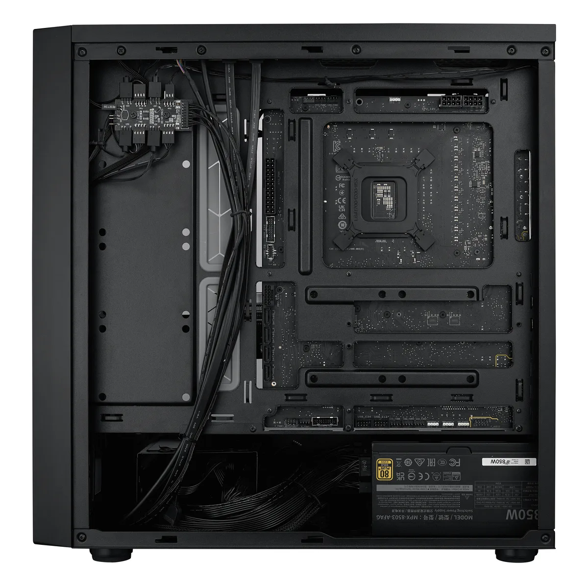 Cooler Master MasterBox 600 Mid Tower ATX Case - Black 10