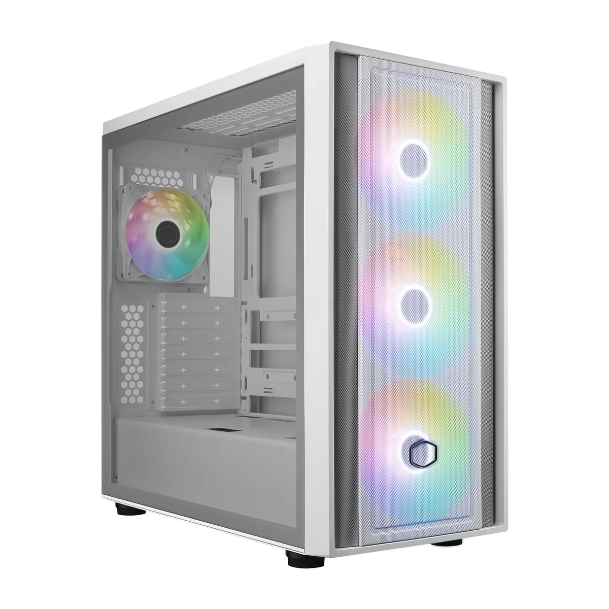 Cooler Master MasterBox 600 Mid Tower ATX Case - White 2