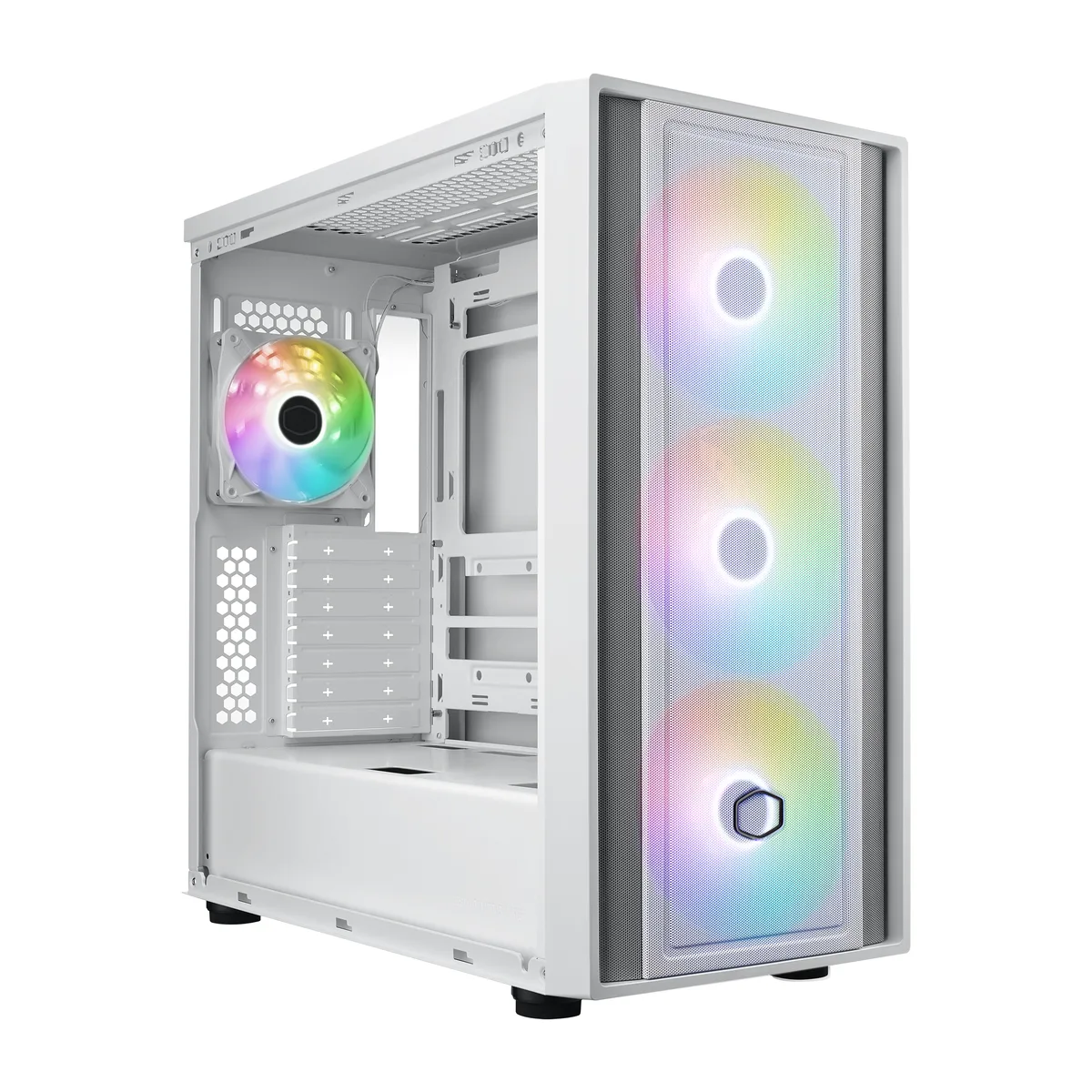 Cooler Master MasterBox 600 Mid Tower ATX Case - White 6