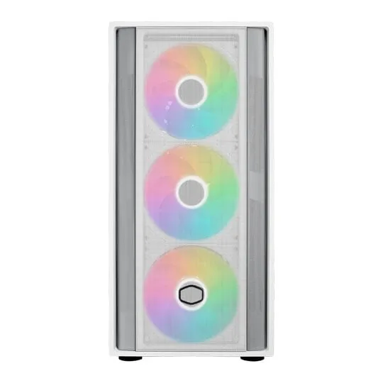 CoolerMaster MasterBox 600 White ARGB Mid Tower TG PC Case 2