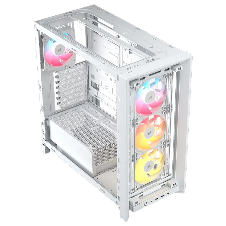 Corsair FRAME 4000D LCD RS ARGB Premium Mid-Tower PC Case - White 11