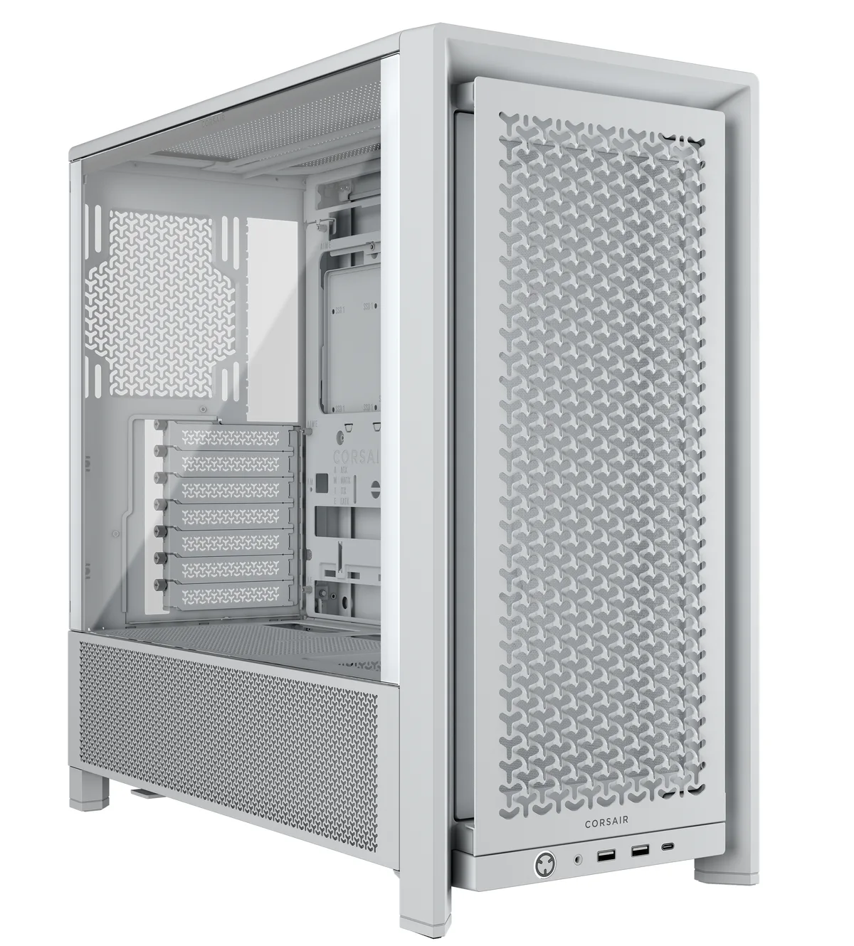 CORSAIR FRAME 4000D Mid-Tower PC Case - White