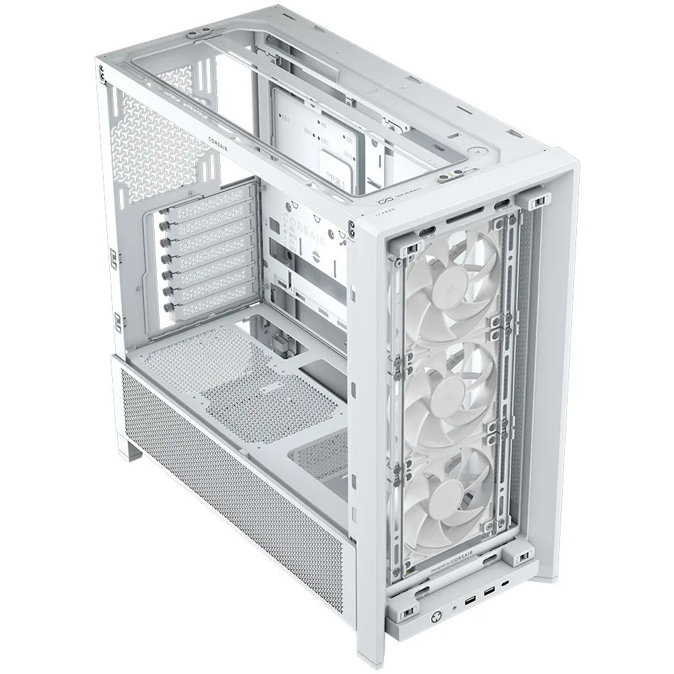 CORSAIR FRAME 4000D RS Modular Mid-Tower PC Case - White 2