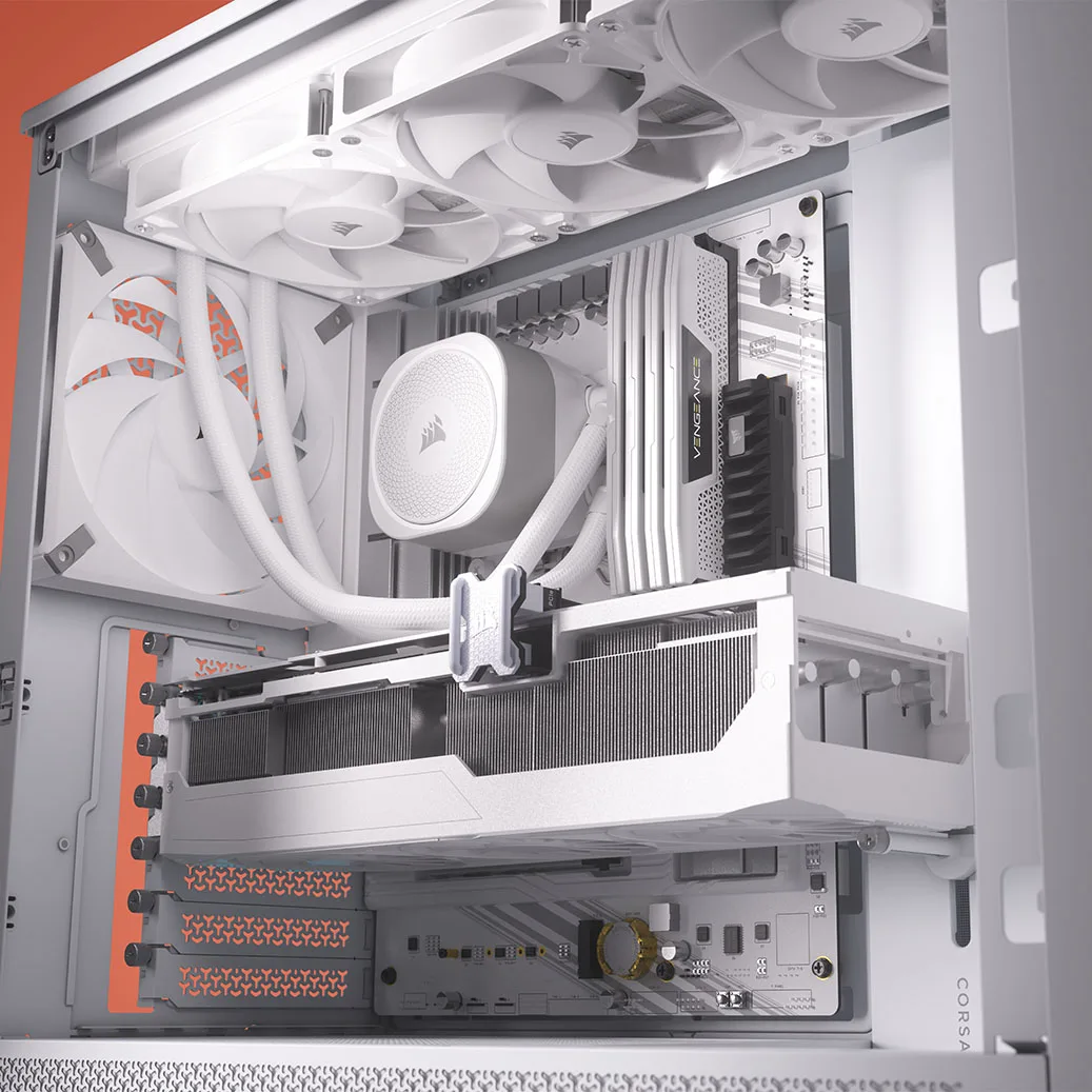 CORSAIR FRAME 4000D RS Modular Mid-Tower PC Case - White 12