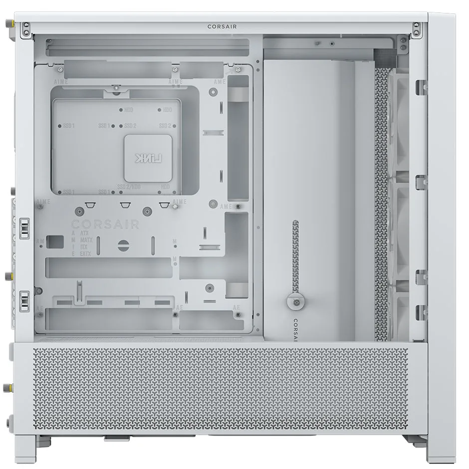 CORSAIR FRAME 4000D RS Modular Mid-Tower PC Case - White 5