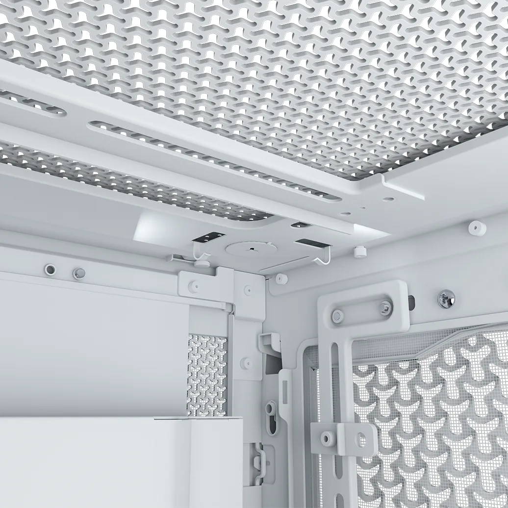 CORSAIR FRAME 5000D RS ARGB Modular Mid-Tower PC Case - White 12