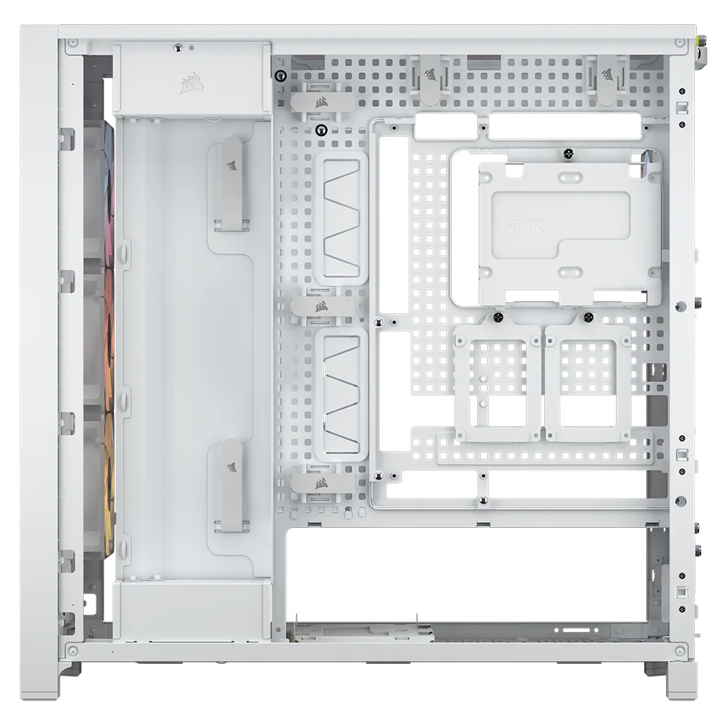 CORSAIR FRAME 5000D RS ARGB Modular Mid-Tower PC Case - White 7