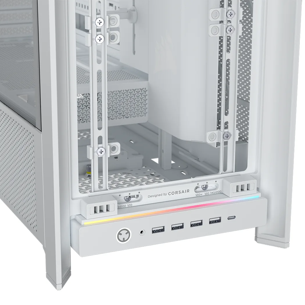 CORSAIR FRAME 5000D RS ARGB Modular Mid-Tower PC Case - White 9