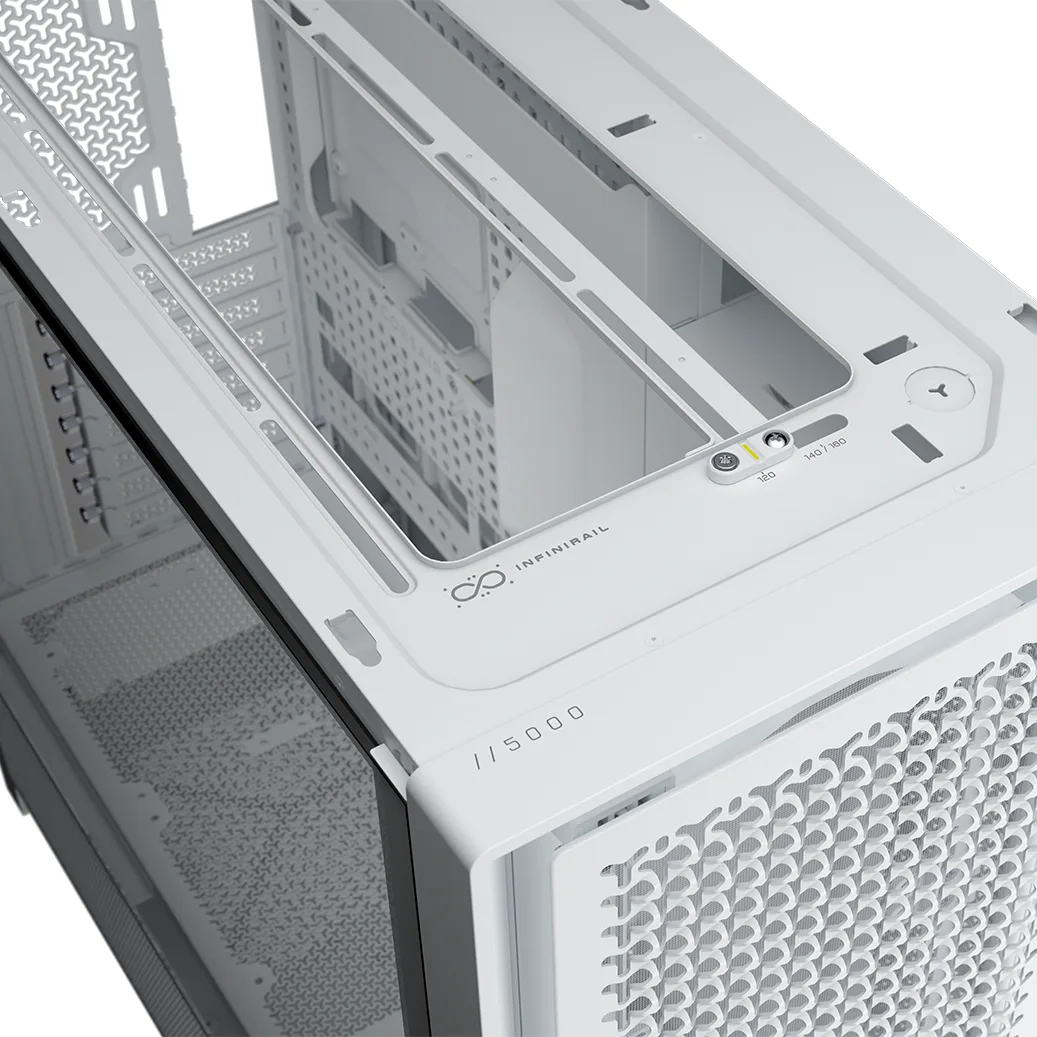 CORSAIR FRAME 5000D RS ARGB Modular Mid-Tower PC Case - White 10