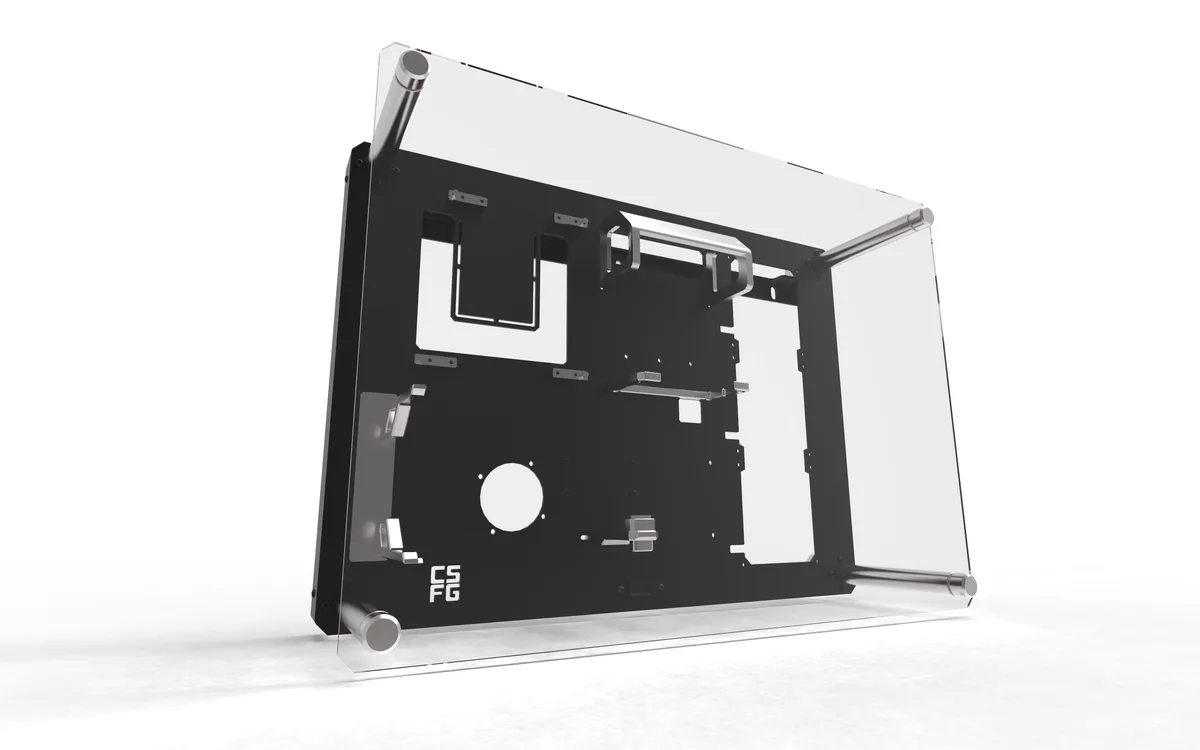 CSFG Creative Solutions For Gamers Frostbite M-ITX Wall mounted Chassis - Black 5
