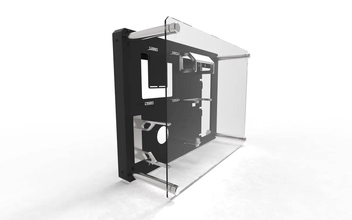 CSFG Creative Solutions For Gamers Frostbite M-ITX Wall mounted Chassis - Black 7