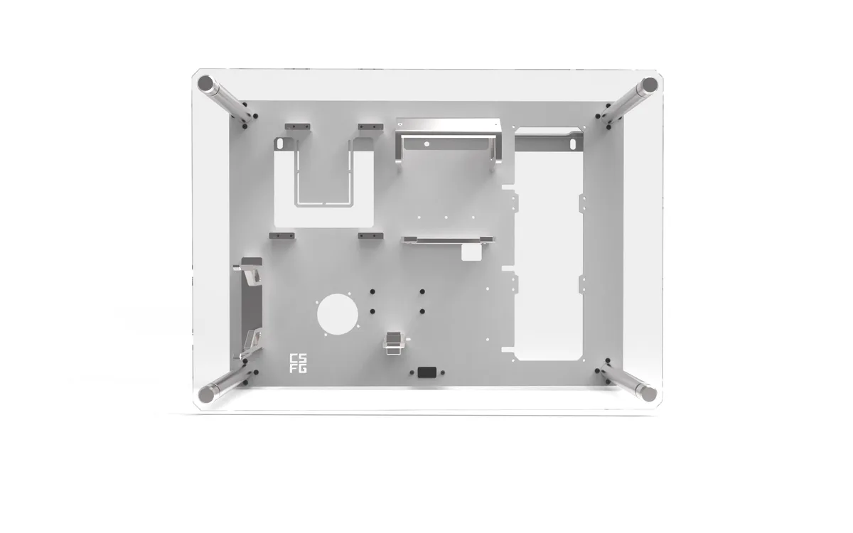CSFG Creative Solutions For Gamers Frostbite M-ITX Wall mounted Chassis - White 2