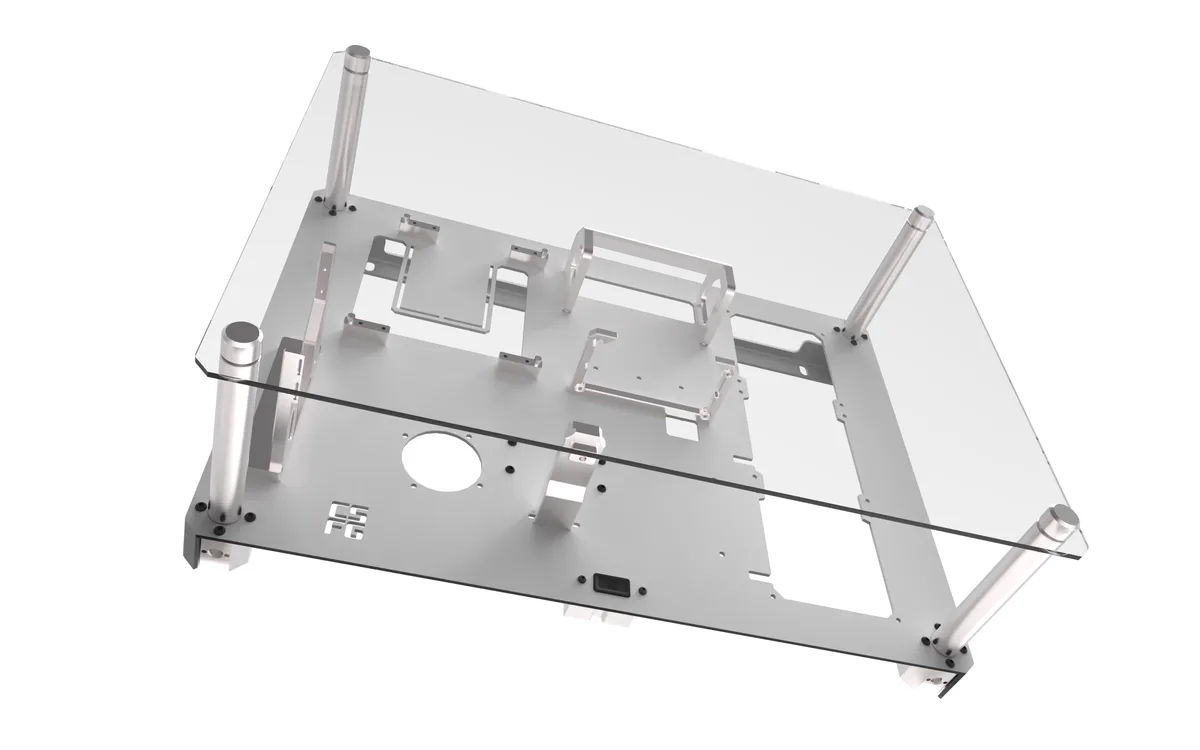 CSFG Creative Solutions For Gamers Frostbite M-ITX Wall mounted Chassis - White 12
