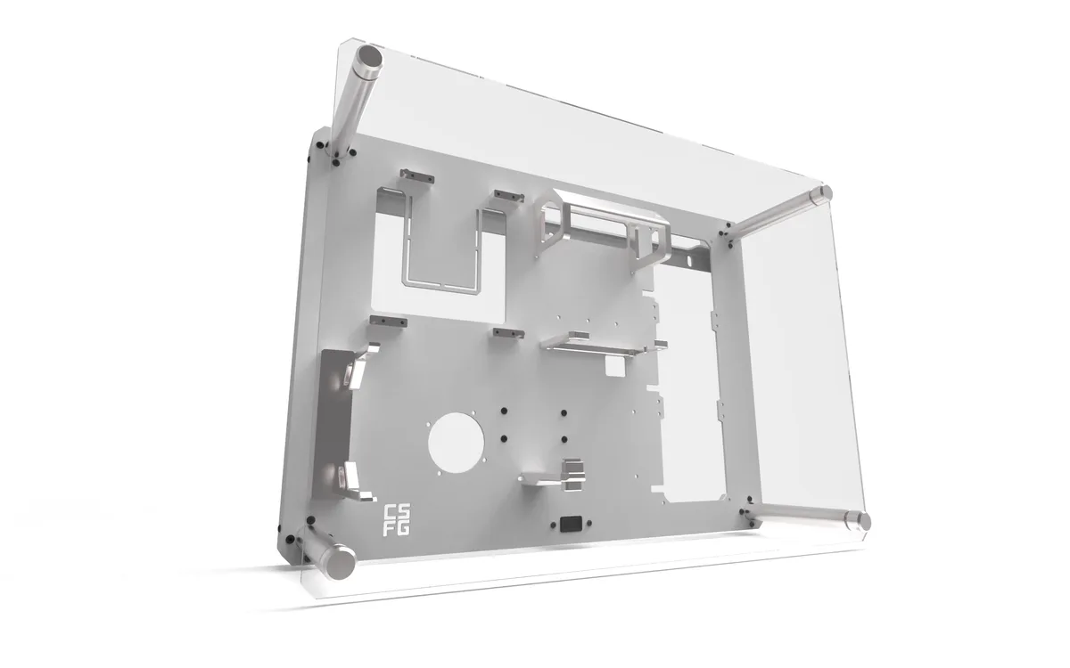 CSFG Creative Solutions For Gamers Frostbite M-ITX Wall mounted Chassis - White 9