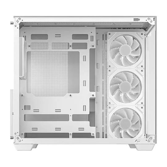 DeepCool CG530 4F White Tempered Glass Dual Chamber Mid-Tower ATX PC Case 2