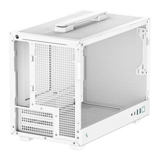 DeepCool CH160 Tempered Glass White SFF MiniITX Gaming Case 4