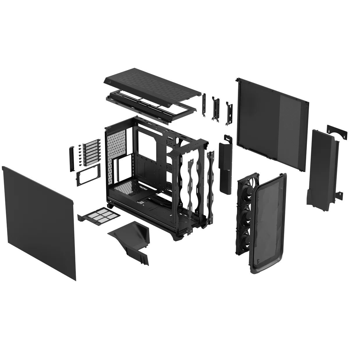 Fractal Design Meshify 3 XL Black TG Full Tower PC Gaming Case 13