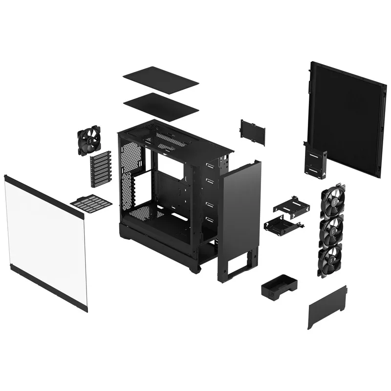 Fractal Design Pop XL Silent Black Solid Full Tower Case - Black 8