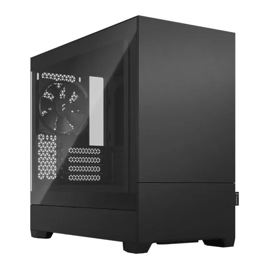 Fractal Pop Mini Silent micro-ATX Tempered Glass Case Black